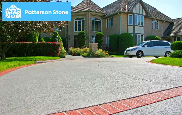 Concrete driveway paving with perfect finish